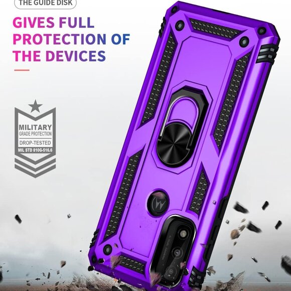 Moto G Pure Case Purple Black NEW - Picture 2 of 7